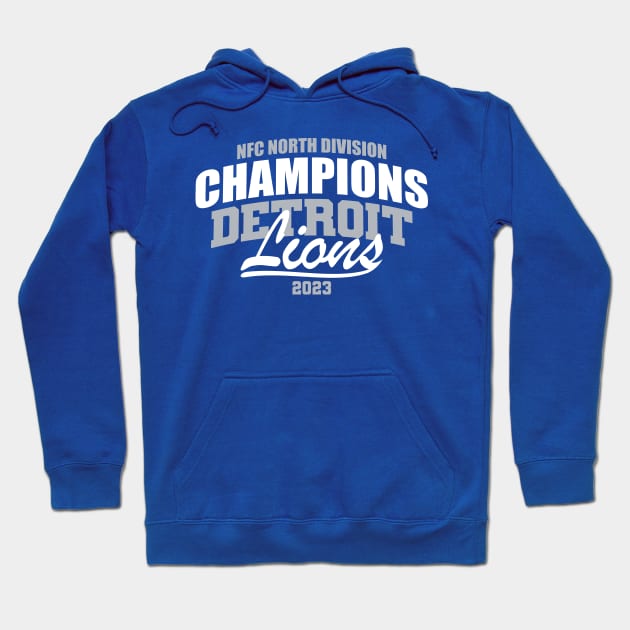 Lions 2023 NFC NORTH CHAMPS Hoodie by Nagorniak